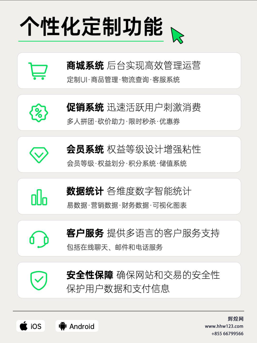 柬埔寨辉煌网商场系统定制展示图片