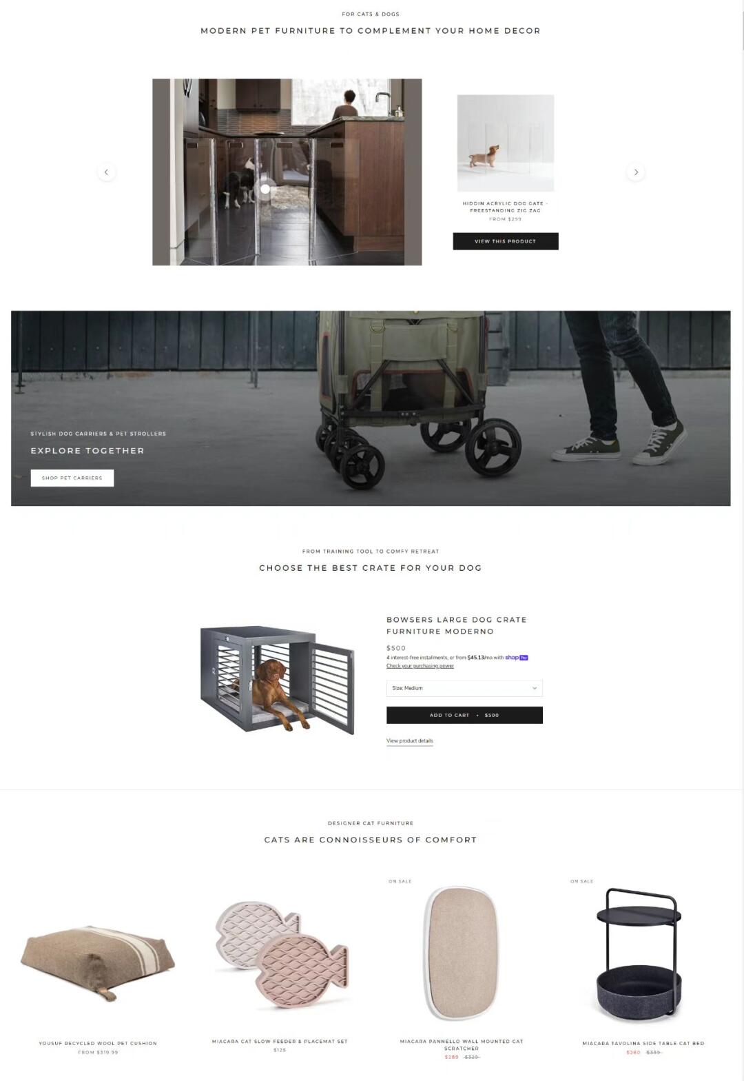 宠物用品独立站案例图3
