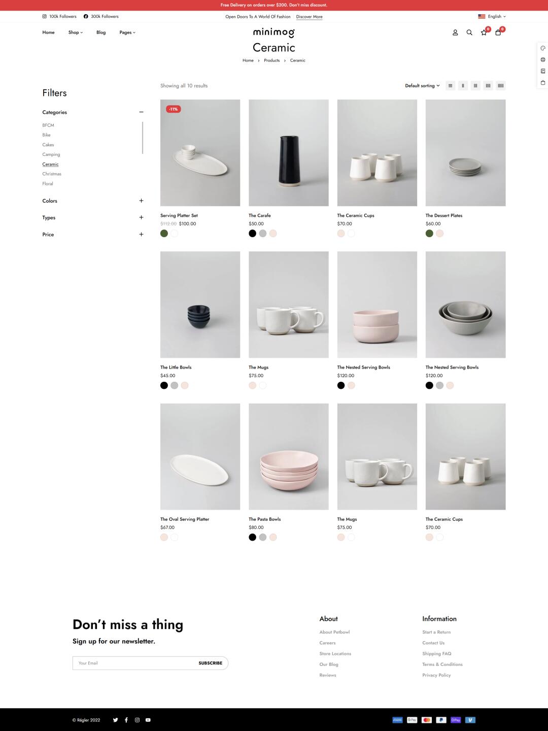 小众陶瓷品牌独立站设计图1